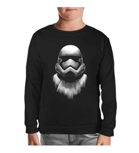 Star Wars - Storm Trooper Siyah Çocuk Sweatshirt