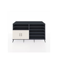 Kronos Konsol 7 Raflı 2 Kapaklı 176x59x99 Antrasit-Aytaşı/Çam