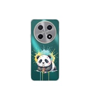 Huawei Nova 12s ile Uyumlu Splash Panda Tasarımlı Şeffaf Silikon Kılıf