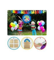 Pinyata HAPPY BİRTHDAY 42 cm sopalı MAVİ