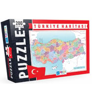 Blue Focus Türkiye Haritası - Puzzle 200 Parça