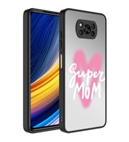Xiaomi Poco X3 Kılıf Aynalı Desenli Kamera Korumalı Parlak Mirror Kapak (Renksiz)