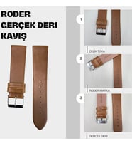 R4146 RODER DERİ KAYIŞ - TABA - 22MM