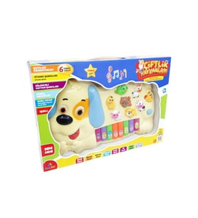 Köpek Görünümlü Çocuk Piano - Mavi Su Dünyası (Çok Renkli)