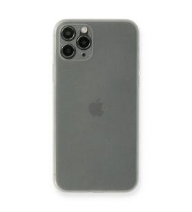 Apple iPhone 11 Pro Max Kılıf PP Ultra İnce Kapak - Beyaz