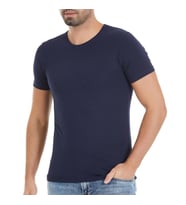 6 Adet Yıldız Erkek Modal Kısa Kollu T-Shirt Fanila Lacivert 337