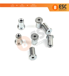 ECR018 Cam Kriko Kablo Halat Uç Pimi Tutma Perçini 6.5x9.1/1.7 mm mm 100 Adet