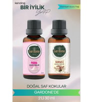 Pudra + Hanımeli ( Oda Kokusu Aroma Terapi Buhurdanlık / Difüzör Yağı ) Set 2 Adet x 30 ML