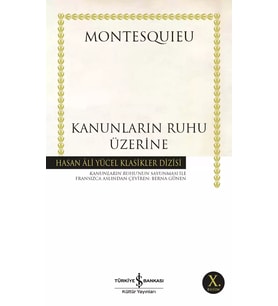 Kanunların Ruhu Üzerine - Montesquieu