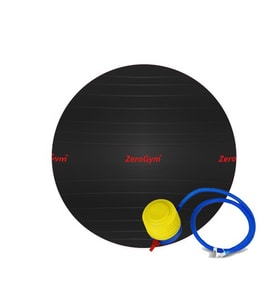 ZeroGym AntiBurst Pilates Topu, Egzersiz Topu 65cm / Siyah