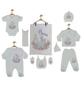 Pia Baby Gl 2203 10 Parça İsme Özel Hastane Çıkışı