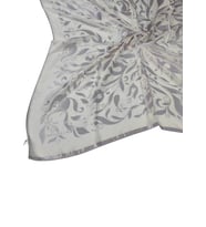 Mısırlı Eşarpları Çiçek Desenli Devore Eşarp (Lila)
