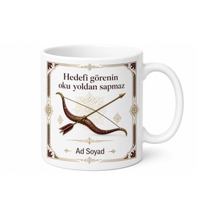 Geleneksel Türk Okçuluğu Sporcusuna Hedefi Vuran Başarı Kupa Bardak Hediye
