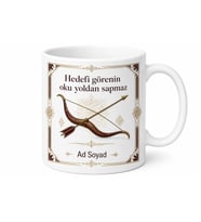Geleneksel Türk Okçuluğu Sporcusuna Hedefi Vuran Başarı Kupa Bardak Hediye