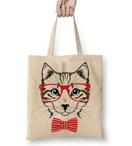 Cat Kedi Bez Çanta Uzun Saplı