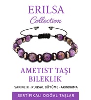 Sertifikalı Terahertz ve Ametist Taşı Bileklik – Ruhsal Huzuru Yakala (Çok Renkli)