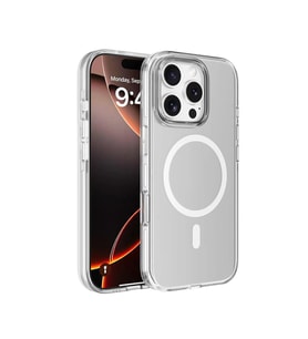 Lexroo iPhone 16 Pro Max Kılıf M-safe Şarj Özellikli Kamera Korumalı Kripto Kılıf - Şeffaf