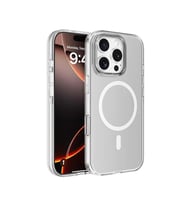Lexroo iPhone 16 Pro Max Kılıf M-safe Şarj Özellikli Kamera Korumalı Kripto Kılıf - Şeffaf