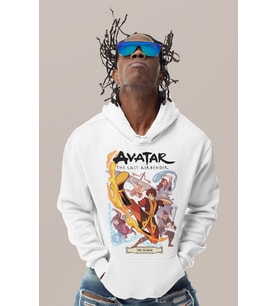 Avatar The Last Airbender Baskılı Unisex Oversize Anime Karakter Hoodie