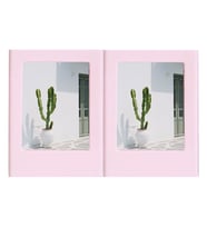 Instax Mini Film Uyumlu Pembe 2'li Mıknatıslı Fotoğraf Çerçeve Seti