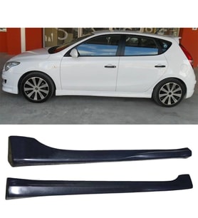 Hyundai i30 Yan Marşpiyel Seti Plastik 2 Adet Mat Siyah 2006 2007 2008 2009 2010 2011 2012 karlık+ek+bodykit