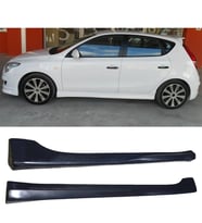 Hyundai i30 Yan Marşpiyel Seti Plastik 2 Adet Mat Siyah 2006 2007 2008 2009 2010 2011 2012 karlık+ek+bodykit