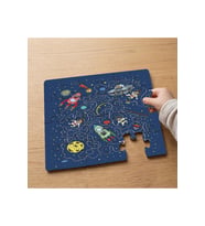 Kediler ve Gökcisimleri Tasarımlı 24 Parça Ahşap Çocuk Puzzle MPK0208