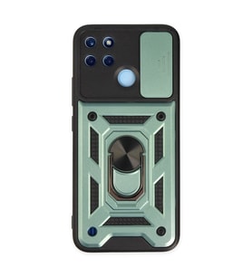 Realme C25y Kılıf Pars Lens Yüzüklü Silikon - Yeşil