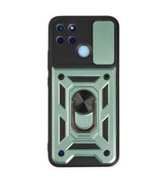Realme C25y Kılıf Pars Lens Yüzüklü Silikon - Yeşil