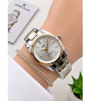 Daniel Klein 2 Yıl Garantili Çelik Kordon 3 Atm Suya Dayanıklı Kadın Kol Saati+Bileklik F.G.14494.5