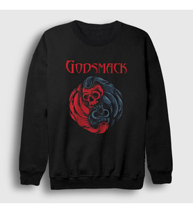 Presmono Unisex Siyah Balance Rock Müzik Godsmack Sweatshirt 495911tt