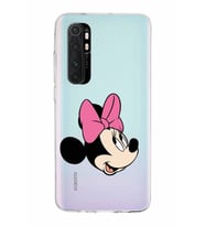 Xiaomi Mi Note 10 Lite Uyumlu Kapak Minnie Mouse Tasarımlı Şeffaf Silikon Kılıf