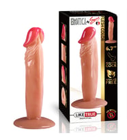 UNIQUE Realistik Dokuda Dildo Vantuzlu Gerçekçi Yapay Penis 17 CM
