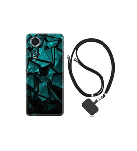 Infinix Hot 9 Play Kılıf Desenli Silikon Boyun Askılı Baloons And Moon 1348