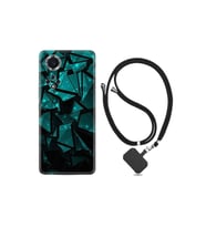 Infinix Hot 9 Play Kılıf Desenli Silikon Boyun Askılı Baloons And Moon 1348