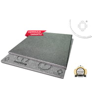 Motive Rubber Soğuk Pres Majör Space Grey 100x100 cm 2 cm Profesyonel Aşınmazlık Garantili Soğuk Pres Kauçuk Zemin 1 Adet