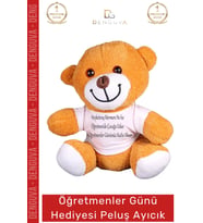 #AyıcıkSeti 25 cm Baskılı Tişörtlü Kaliteli Yumuşak Oyuncak Öğretmenler Günü Hediyesi Peluş Ayıcık