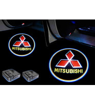 MITSUBISHI Araçlar İçin Pilli Yapıştırmalı Kapı Altı Led Logo