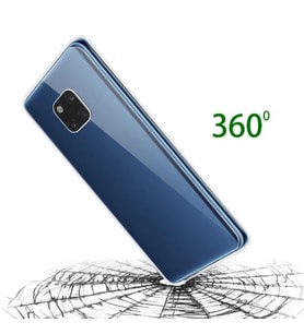 Huawei Mate 20 Pro Kılıf 360 Tam Koruma Şeffaf Silikon (Renksiz)
