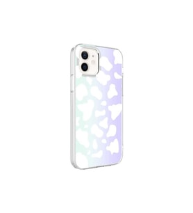 Apple iPhone 12 Uyumlu Kılıf Zore M-Blue Desenli Kapak (B.Beyaz)