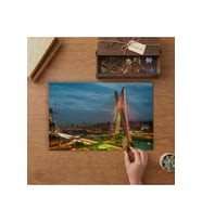 Brezilya Oliveira Köprüsü Tasarımı 240 parça Ahşap Puzzle Ahşap Kutuda MP11396