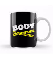 Body Under Construction Gym Inspiration Kupa Bardak Porselen