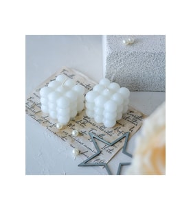 Dekoratif 2'Li Beyaz Renkli Kokulu Bubble Set