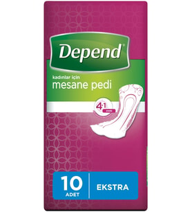 Depend Mesane Pedi Kadın Ekstra (İç adet 10 Lu) Tekli Pk