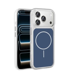 Apple iPhone 17 Pro Kılıf Metal Buton Tasarımlı Zore İkonik Sert Silikon Kapak