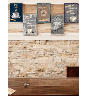 Kahve Ruhunu Dekorasyonunuza Yansıtan 5 Parça (20cmx29cm)  A4 Mdf Baskı Tablo, Duvar Tabloları , Kahve Köşesi Tabloları, Cafe Tabloları, Çerçeve Görünümlü Dekoratif Hediyelik