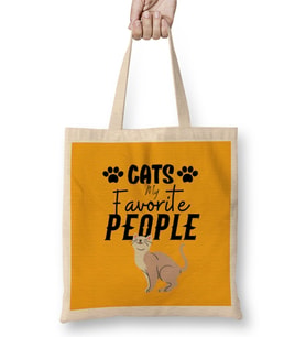 Cat Lover Gifts For Women MEN Bez Çanta Uzun Saplı