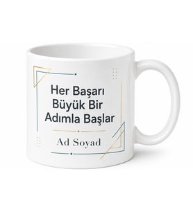 Kişiye Özel Kupa Bardak Ofis Ev Kullanımı İçin İsimli Hediye Bardak