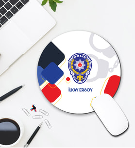 Kişiye Özel Polis Tasarımlı Mouse Pad 036
