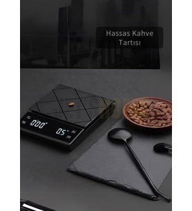 Kahve Terazisi Hassas Zaman Ayarlı Elektronik Mutfak Tartısı